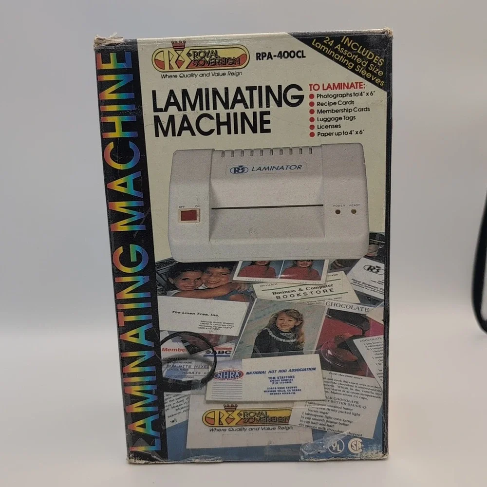 Laminating Machine RPA-400CL 1993 Protects & Preserves w/ Sheets - Laminator Vtg